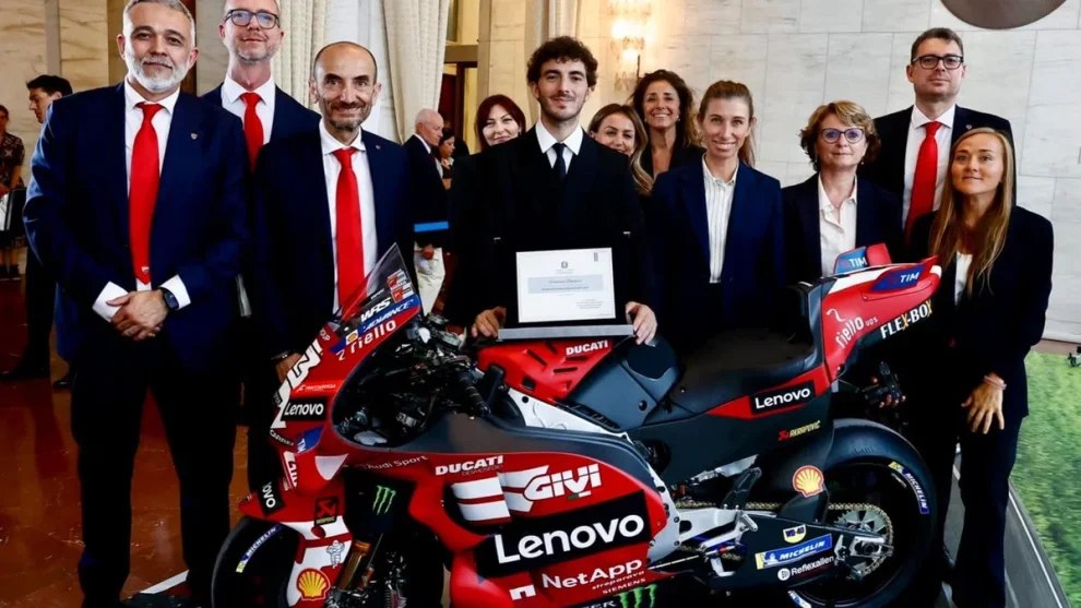 Valentino Rossi, Pecco Bagnaia and Marco Bezzecchi have been recognised as Ambassadors of Sports Diplomacy by the Italian government.