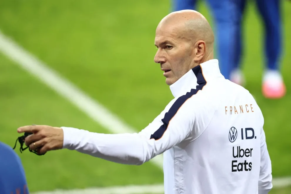 France's head coach Zinedine Zidane.